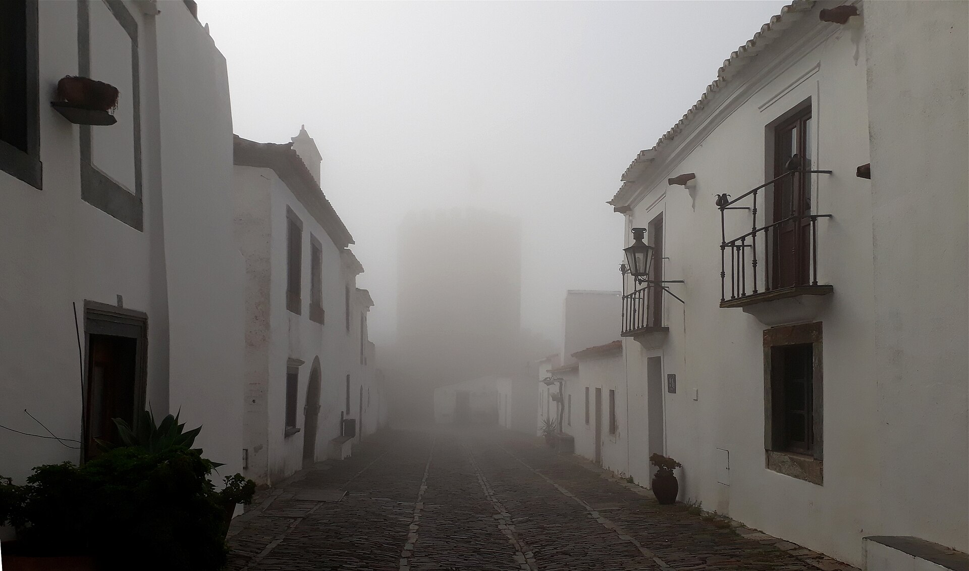 The medieval village of Monsaraz above Lake Alqueva