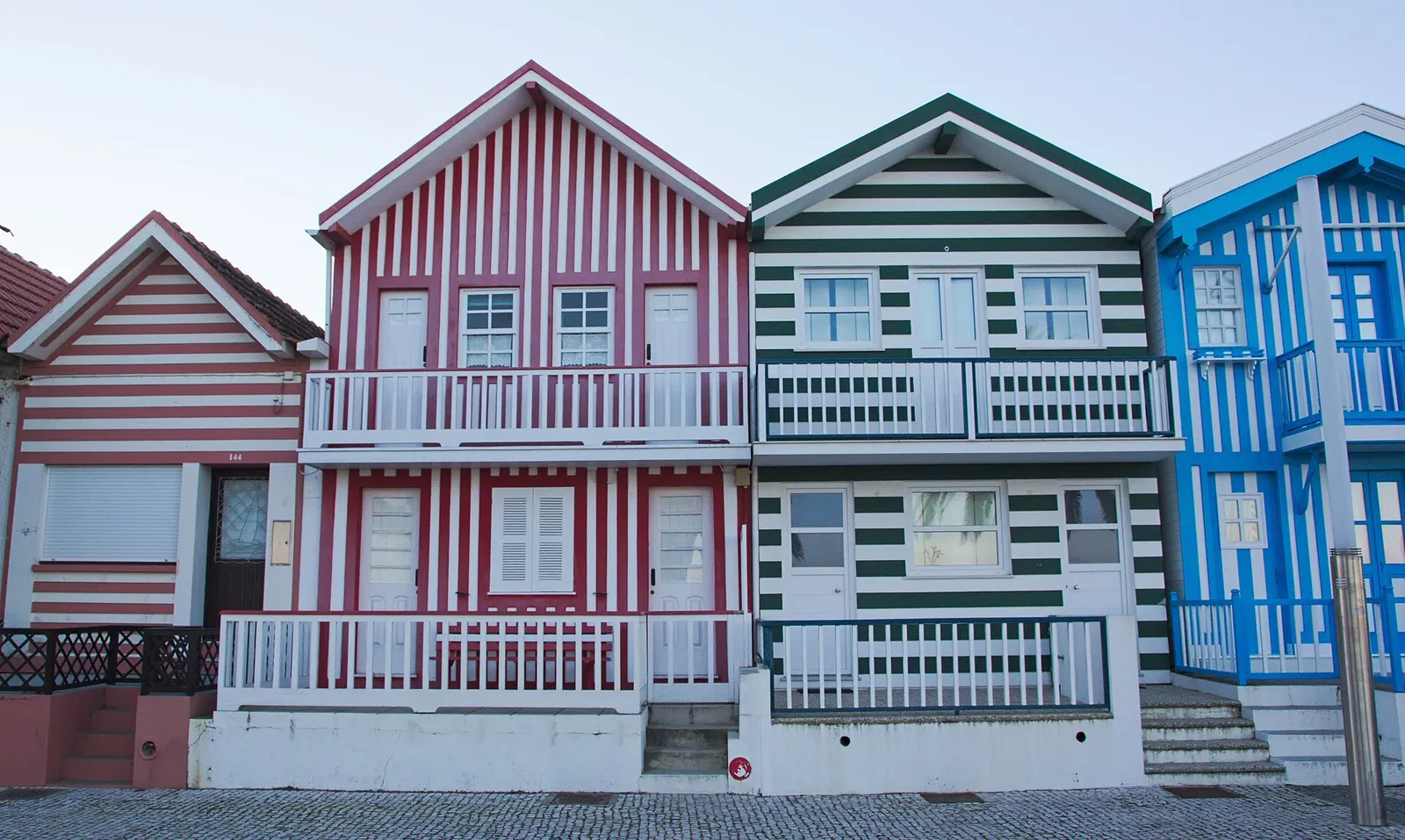 The striped palheiros of Costa Nova, near Aveiro